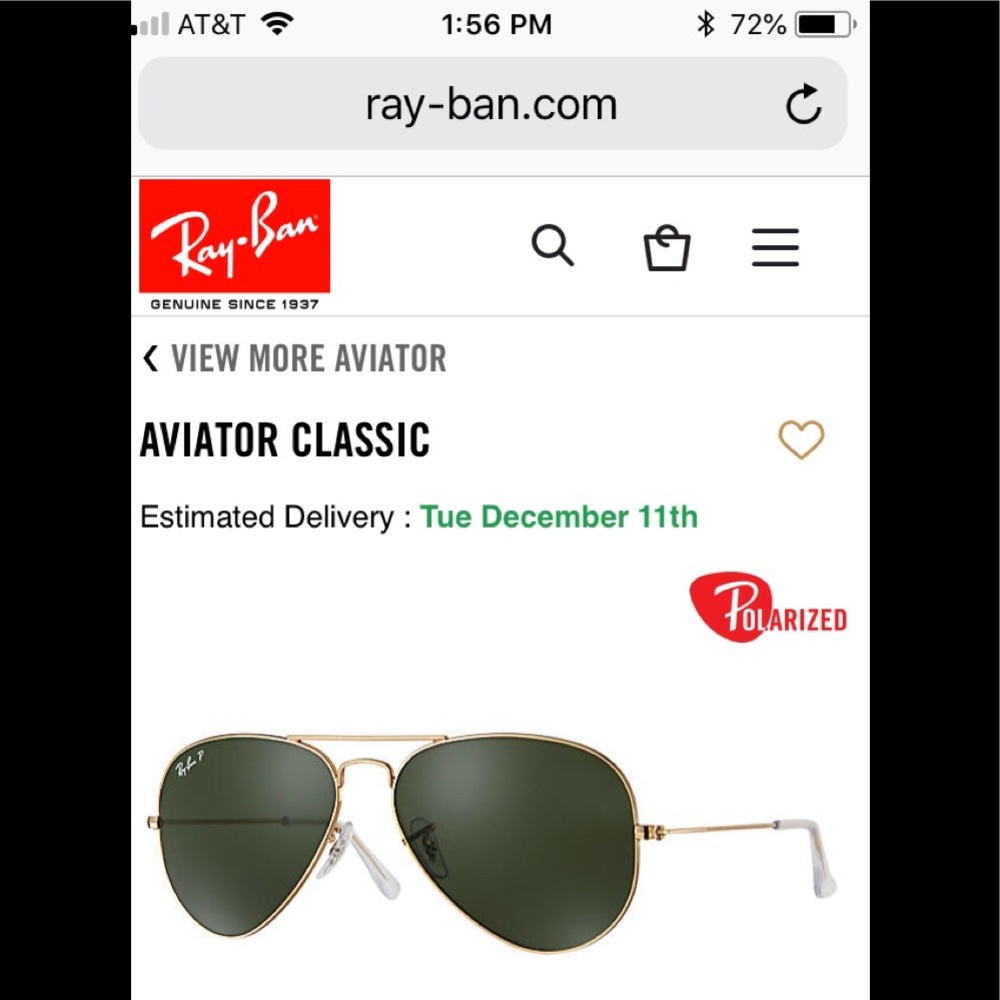 Ray bans Polarized aviator g-15 Large (62 14)